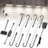 Under Cabinet Lighting 4 Bar Kit 12in 12W Plug In Dimmable CCT 2700-6000K Timer