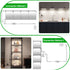 Under Cabinet Lighting 4 Bar Kit 12in 12W Plug In Dimmable CCT 2700-6000K Timer