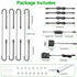 Under Cabinet Lighting 4 Bar Kit 12in 12W Plug In Dimmable CCT 2700-6000K Timer