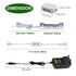 LED Under Cabinet Night Lights Kit for Glass Edge Shelf Back Side Lighting Using Flexible Cable and Clip with RF Remote(4 lights, RGB)