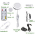LED Under Cabinet Puck Lights CCT Light Color Temperature Adjustable Warm+White Double Color with Dimmable RF Remote Controller for Kitchen Shelf Ambiance Display Lighting (8 Lights, 24W)