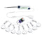Linkable Under Cabinet LED Lighting 12V Slim Aluminum Dimmable Puck Lights Direct Wired with RF Remote Control for Kitchen Lighting(8pack Daylight White)