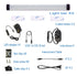 Dimmable Led Under Cabinet Lighting Bar Linkable Kits with Rocker Switch Under Counter Kitchen,Showcase,Shelf Lighting(3 Panel Kits Cold White)