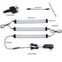 Dimmable Led Under Cabinet Lighting Bar Linkable Kits with Rocker Switch Under Counter Kitchen,Showcase,Shelf Lighting(3 Panel Kits Cold White)
