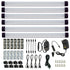 Dimmable Led Under Cabinet Lighting Bar Linkable Kits with Rocker Switch Under Counter Kitchen,Showcase,Shelf Lighting(6 Panel Kits Cold White)