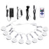 Linkable Under Cabinet LED Lighting 12V Dimmable Puck Lights with Wireless RF Remote Control, Hardwired & AU Wall Plug in for Furniture Cupboard Lighting(10 Lights, Natural White 4000K)