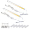 Dimmable LED Under Cabinet Lighting,5V USB Powered Closet Light Bar with Touch Sensor,Plug Under Counter Strip Lights with 3 Color Temperature for Kitchen Cupboard Shelf Bookcase (11.2inch 2PACK)