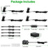4 Pack Dimmable LED Mini Spotlight 12V CCT 2700-6000K Display Cabinet Art Light