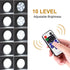 Linkable Under Cabinet LED Lighting 12V Slim Aluminum Dimmable Puck Lights Direct Wired with RF Remote Control for Kitchen Lighting(4pack, Daylight White)