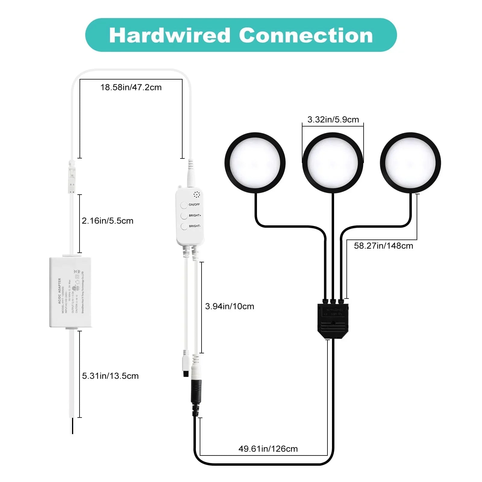 3 Pack Smart Under Cabinet Lights Hardwired,Dimmable LED Light for Kitchen Under Cabinet with Alexa Google Remote APP Control for Under Counter Lights for Cabinet Closets(Cold White)