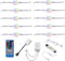 Under Counter LED Light Kit, RGBW Under Cabinet Lighting, 10 Packs Colored Cabinet Lights with Wireless 40-Key IR Dimmable Remote Control (10 Lights)