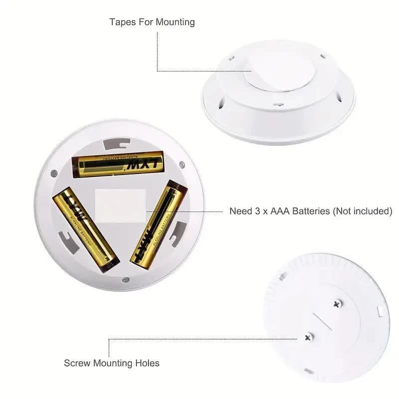 3 LED Light Set with Remote - Warm White for Cabinets & Displays