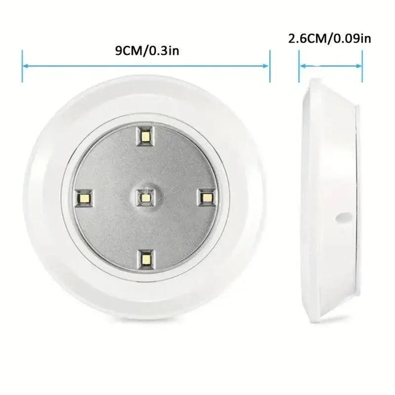 6 LED Light Set with Remote - Warm White for Cabinets & Displays