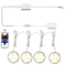 Linkable Under Cabinet LED Lighting 12V Dimmable Puck Lights Hardwired with Wireless RF Remote Control for Kitchen Mood Lighting(4 Lights, Warm White)
