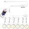 Linkable Under Cabinet LED Lighting 12V Dimmable Puck Lights Hardwired with Wireless RF Remote Control for Kitchen Mood Lighting(6 Lights, Warm White)