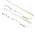 Dimmable Under Cabinet LED Lighting, Smart Touch Memory Function, 5V USB Powered LED Closet Light Bar CCT Color changing (50CM 2 Pack)