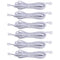 Extension Cables 9.84FT LED Under Cabinet Puck Lighting, 2-Pin Male and Female Cable Connector Extension Cords for Led Puck Lights with White Cords (6 Pack) 2-PIN ONLY
