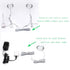 Extension Cables 9.84FT LED Under Cabinet Puck Lighting, 2-Pin Male and Female Cable Connector Extension Cords for Led Puck Lights with White Cords (6 Pack) 2-PIN ONLY