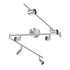 Kitchen Lights, 6-Light Ceiling Lighting Kits, Swivelling Ceiling Spotlight for Bedroom, Kitchen and Living Room(GU10 LED Bulbs not Included) (Brush Nickel)
