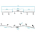 Kitchen Lights, 6-Light Ceiling Lighting Kits, Swivelling Ceiling Spotlight for Bedroom, Kitchen and Living Room(GU10 LED Bulbs not Included) (Brush Nickel)
