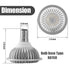 AR70 LED Light Bulb BA15D B15 Base, AC/DC12V Input, 7W 500lm for Home Household Commercial Lighting, 50W Halogen Lamp Replacement(Natural White,4 Pack)