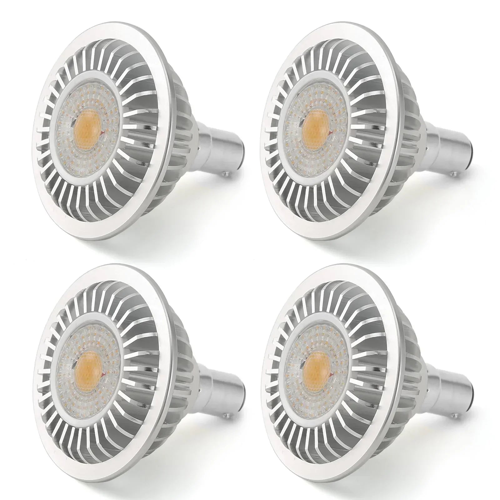 AR70 LED Light Bulb BA15D B15 Base, AC/DC12V Input, 7W 500lm for Home Household Commercial Lighting, 50W Halogen Lamp Replacement(Warm White,4 Pack)