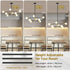 Sputnik Chandelier 8‑Light – Gold Mid‑Century Adjustable Ceiling Light