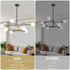 Sputnik Chandelier 8‑Light – Gold Mid‑Century Adjustable Ceiling Light