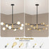 Sputnik Chandelier 8‑Light – Gold Mid‑Century Adjustable Ceiling Light