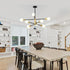 Sputnik Chandelier 8‑Light – Gold Mid‑Century Adjustable Ceiling Light