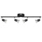 Kitchen Lights,Ceiling Lighting Kits, Swivelling Ceiling Spotlight for Bedroom, Kitchen and Living Room(GU10 LED Bulbs not Included) (4 Way Black)