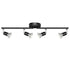 Kitchen Lights,Ceiling Lighting Kits, Swivelling Ceiling Spotlight for Bedroom, Kitchen and Living Room(GU10 LED Bulbs not Included) (4 Way Black)