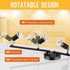 Kitchen Lights,Ceiling Lighting Kits, Swivelling Ceiling Spotlight for Bedroom, Kitchen and Living Room(GU10 LED Bulbs not Included) (4 Way Black)