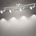 LED Ceiling Light,4 Way Rotatable Spot Lights for Ceiling,Flexible Ceiling Lights for Bedroom,Living Room, Black Nickel with Protectiv Bulb Trims(Gu10 Bulbs Not Included)