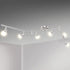 LED Ceiling Light 6 Way Rotatable Spot Lights for Ceiling,Flexible Ceiling Lights for Bedroom,Living Room,Nickel with Protectiv Bulb Trims(Gu10 Bulbs Not Included)