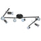 Aiboo 8-Light LED Track Lighting Kit, Swing Arm, GU10, Matte Black Finish