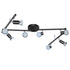 Aiboo 8-Light LED Track Lighting Kit, Swing Arm, GU10, Matte Black Finish