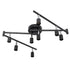 Aiboo 8-Light LED Track Lighting Kit, Swing Arm, GU10, Matte Black Finish