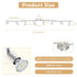 8 Lights LED Track Lighting Kit, Foldable Ceiling Spot Lighting with Flexibly Rotatable Head, Track Light for Kitchen Hallway Room Closet, GU10 Bulbs Not Included (Brush Nickel 8 Heads)