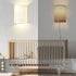 Wall Lights Set of 2, Battery Operated Fabric Sconce with Remote, LED Lamps in RGB+Warm White, Dimmable Timer for Bedroom and Living Room Lighting