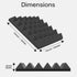 Acoustic Panels  Foam Pyramid 24pcs 30x30x5cm for Soundproof Padding Wall