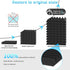 JBER Acoustic Panels Foam Wedges 24pcs 30x30x5cm for Soundproof Padding Wall