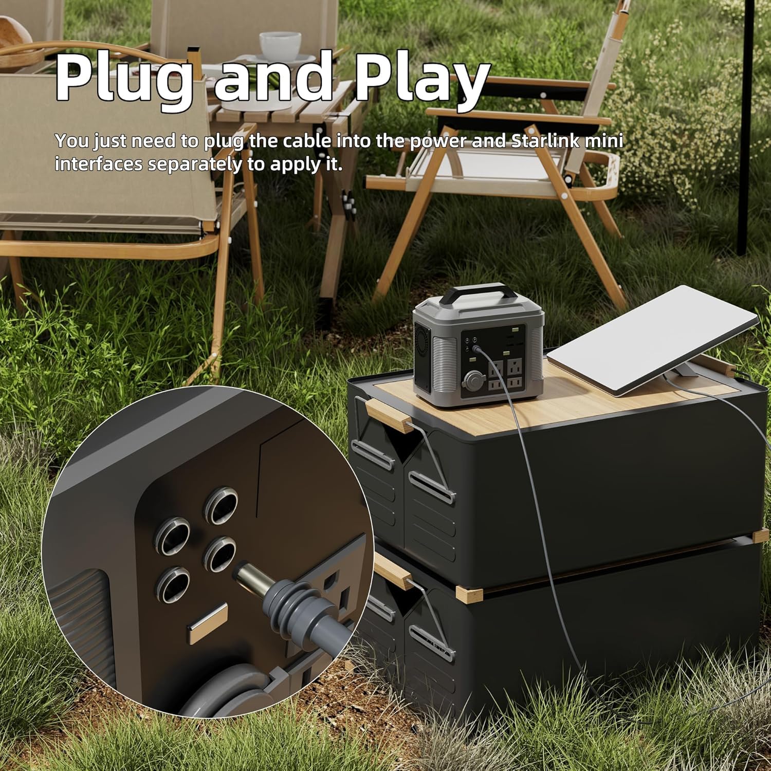 Starlink Power Cable   5521 DC to DC Power Cord 1M/3.3FT