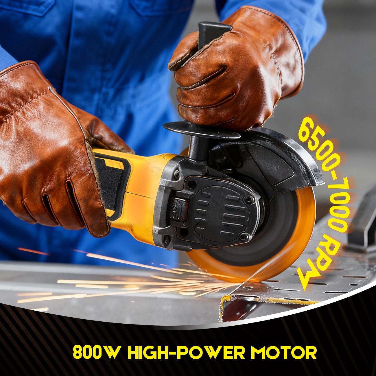 Cordless Angle Grinder 4-1/2 inch for Makita 18V MAX Battery, Grinder Tool, Power Electric Grinders, Brushless Motor for Cutting, Griding, Polishing