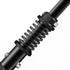 Pair of Adjustable Forearm Crutches for Adults, Lightweight Portable Walking Crutches with Spring Cushioning Design, Black
