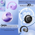 Open Ear Wireless Headphones Earphones Bluetooth 5.4 On Ear Sport Gym Earbuds-Purple