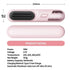 Cordless Hair Straightener Brush Portable Mini Ionic Straightening Comb 4000mAh-Black