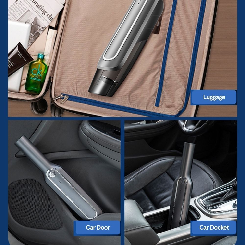 Portable Vacuum 4000mAh Rechargeable Home Car Wet Dry Handheld Cordless Cleaner