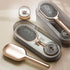 Air Cushion Massage Hair Brush Set with Wall Mount Holder Base - Golden