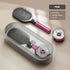 Air Cushion Massage Hair Brush Set with Wall Mount Holder Base - Pink
